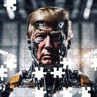 Trump Cyborg 4 Jigsaw Puzzle