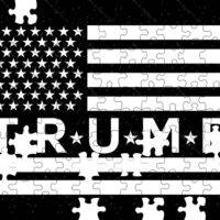 Trump Flag Jigsaw Puzzle T-676