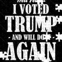Yeah I Voted For Trump Jigsaw Puzzle T-679