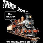 All Aboard The Trump Train Direct to Film (DTF) Heat Transfer T-693