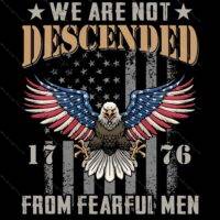 We Are Not Descended From Fearful Men Direct to Film (DTF) Heat Transfer U-707