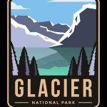 Glacier National Park Emblem Metal Photo K-687