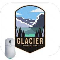 Glacier National Park Emblem Mouse Pad K-687