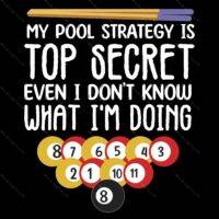 My Pool Strategy Is Top Secret Direct to Film (DTF) Heat S-716