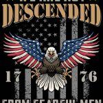 We Are Not Descended From Fearful Men Patriotic Metal Photo U-707