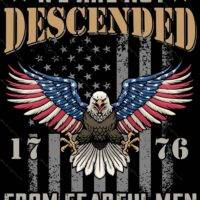We Are Not Descended From Fearful Men Patriotic Metal Photo U-707