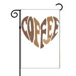 Coffee Heart Coffee Lovers Garden Flag F-729