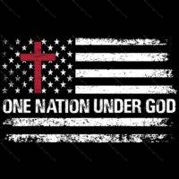 One National Under God Flag Direct to Film (DTF) Heat Transfer U-720