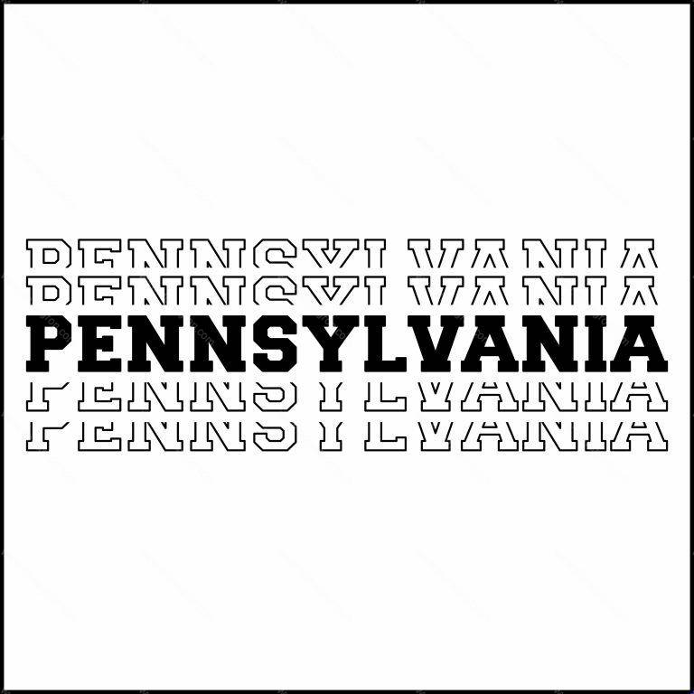Pennsylvania PA Collegiate Direct to Film (DTF) Heat Transfer F-723