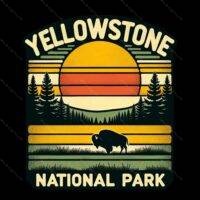 Yellowstone National Park Direct to Film (DTF) Heat Transfer K-732