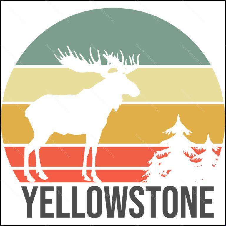Yellowstone National Park Moose Direct to Film (DTF) Heat Transfer K-726