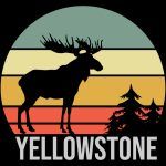 Yellowstone National Park Moose Direct to Film (DTF) Heat Transfer K-726