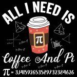 All I Need Is Coffee And Pi Metal Photo F-738