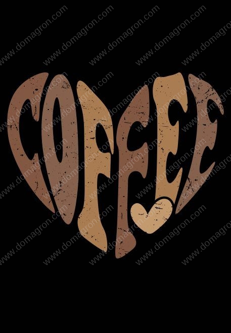 Coffee Heart Coffee Lovers Metal Photo F-729