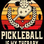 Pickleball Is My Therapy Metal Photo F-727