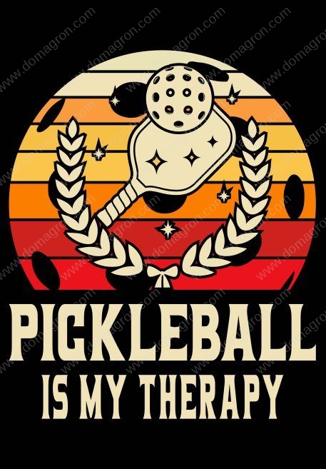 Pickleball Is My Therapy Metal Photo F-727