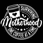 Surviving Motherhood One Coffee At A Time Metal Photo F-745