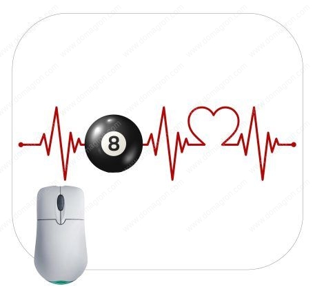 Billiards Heartbeat Mouse Pad F-742