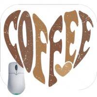Coffee Heart Coffee Lovers Mouse Pad U-729