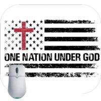 One National Under God Flag Mouse Pad U-720