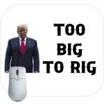 Trump Too Big To Rig Mouse Pad T-744