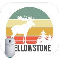 Yellowstone National Park Moose Mouse Pad K-726