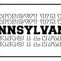 Pennsylvania PA Collegiate License Plate F-723