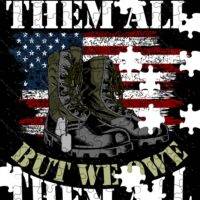 We Don't Know Them All But We Owe Them All Veteran Jigsaw Puzzle U-734