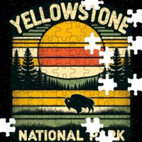 Yellowstone National Park Jigsaw Puzzle K-732