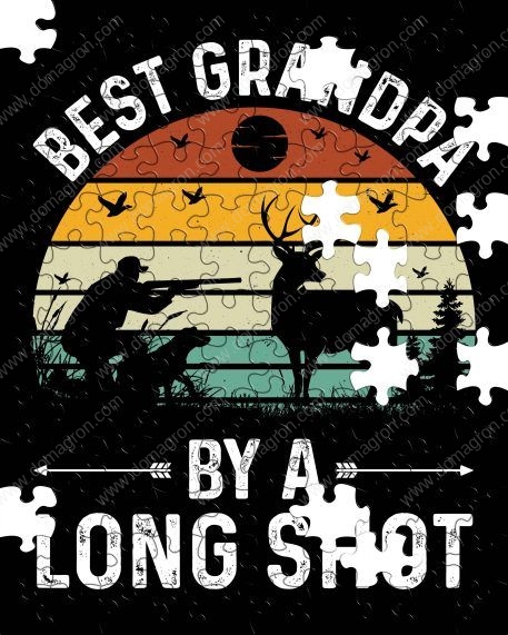 Best Grandpa By A Long Shot Hunting Puzzle F-760