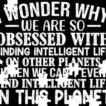 I Wonder Why We Are So Obsessed With Finding Intelligent Life Puzzle S-759