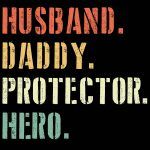 Husband Daddy Protector Hero Metal Photo F-749