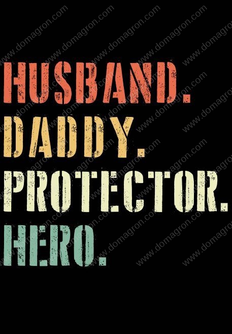 Husband Daddy Protector Hero Metal Photo F-749