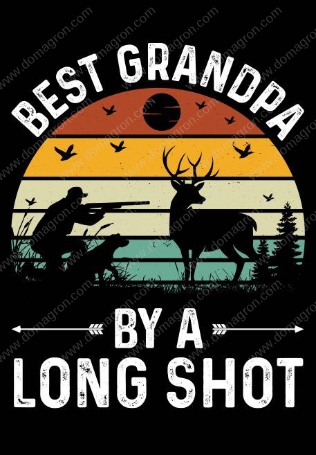 Best Grandpa By A Long Shot Hunting Metal Photo F-760