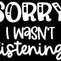 Sorry I Wasn't Listening Metal Photo S-757