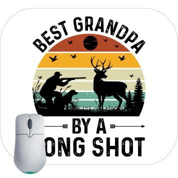 Best Grandpa By A Long Shot Hunting Mouse Pad F-760