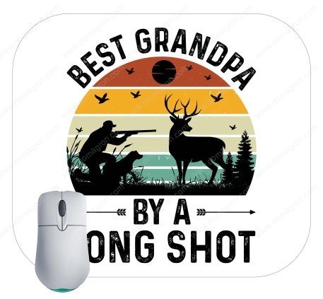 Best Grandpa By A Long Shot Hunting Mouse Pad F-760