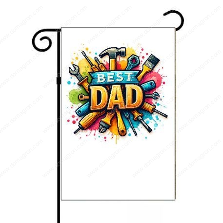 Best Dad Tools Father's Day Garden Flag F-781