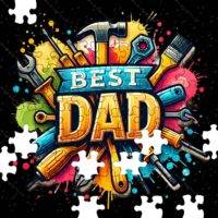 Best Dad Tools Father's Day Jigsaw Puzzle F-781