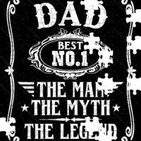 Best Number 1 Dad Father's Day Jigsaw Puzzle F-783