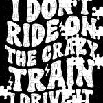 I Don't  Ride The Crazy Train I Drive It Puzzle S-785