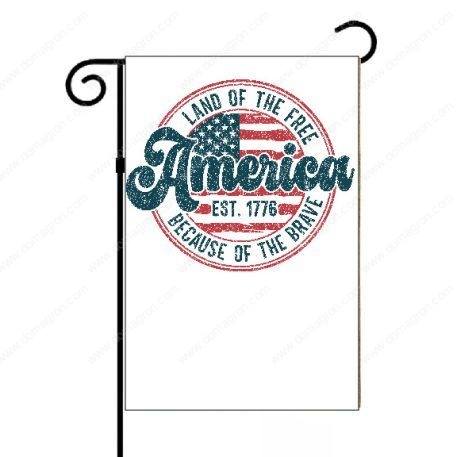 Land Of The Free Because Of the Brave Retro Garden Flag U-782