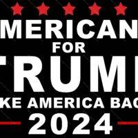 Americans For Trump Metal Photo T-776