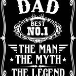 Best Number 1 Dad Father's Day Metal Photo F-783