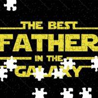 The Best Father In The Galaxy Fathers Day Jigsaw Puzzle F-773