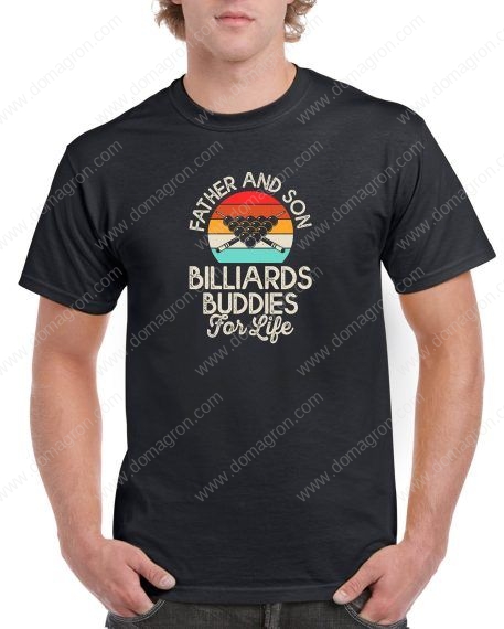 Father and Son Billiards Buddies Shirt S-717