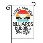 Father and Son Billiards Buddies Garden Flag S-717