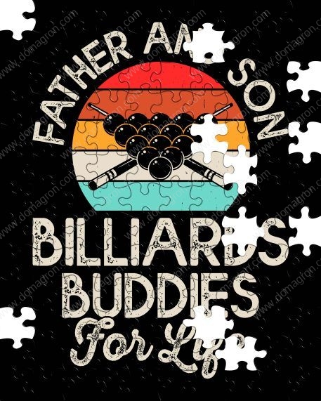 Father and Son Billiards Buddies Puzzle S-717