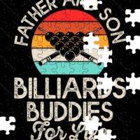 Father and Son Billiards Buddies Jigsaw Puzzle S-717
