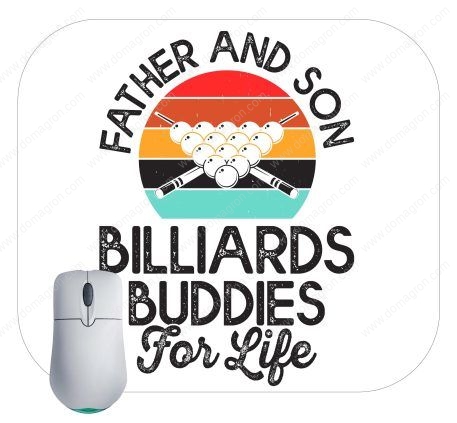 Father and Son Billiards Buddies Mouse Pad S-717